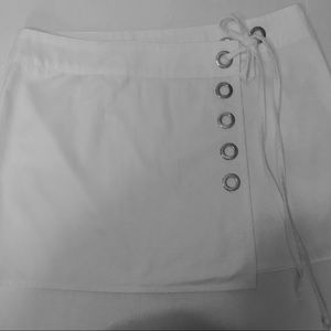 DOLCE AND GABANNA WHITE BEACHWEAR SKIRT